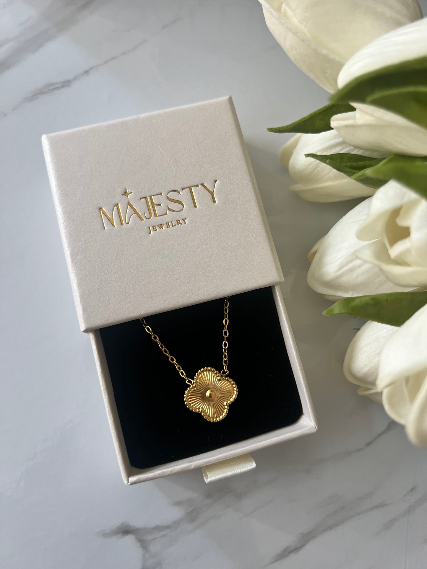 Clover Necklace || Gold & Silver