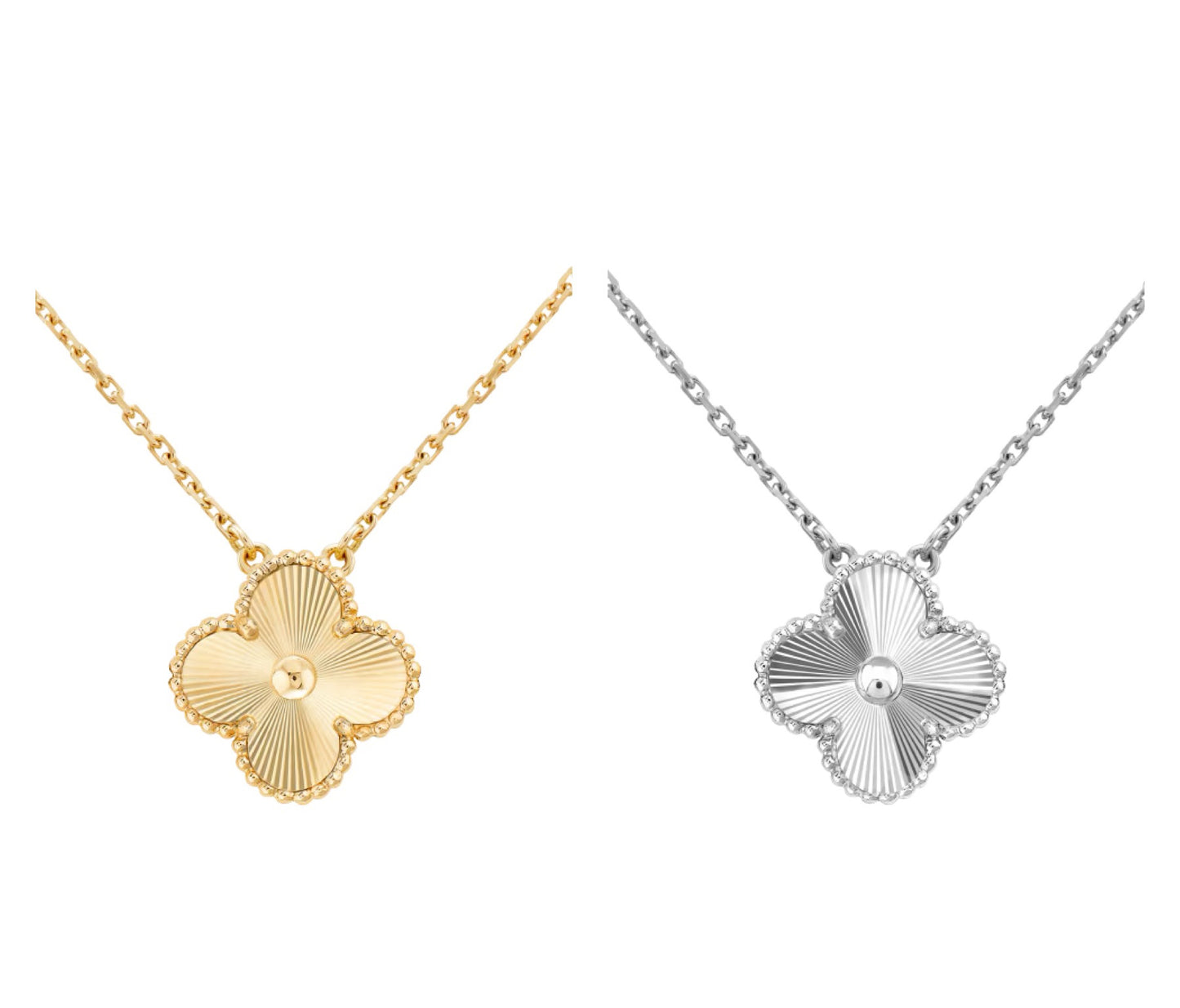 Clover Necklace || Gold & Silver