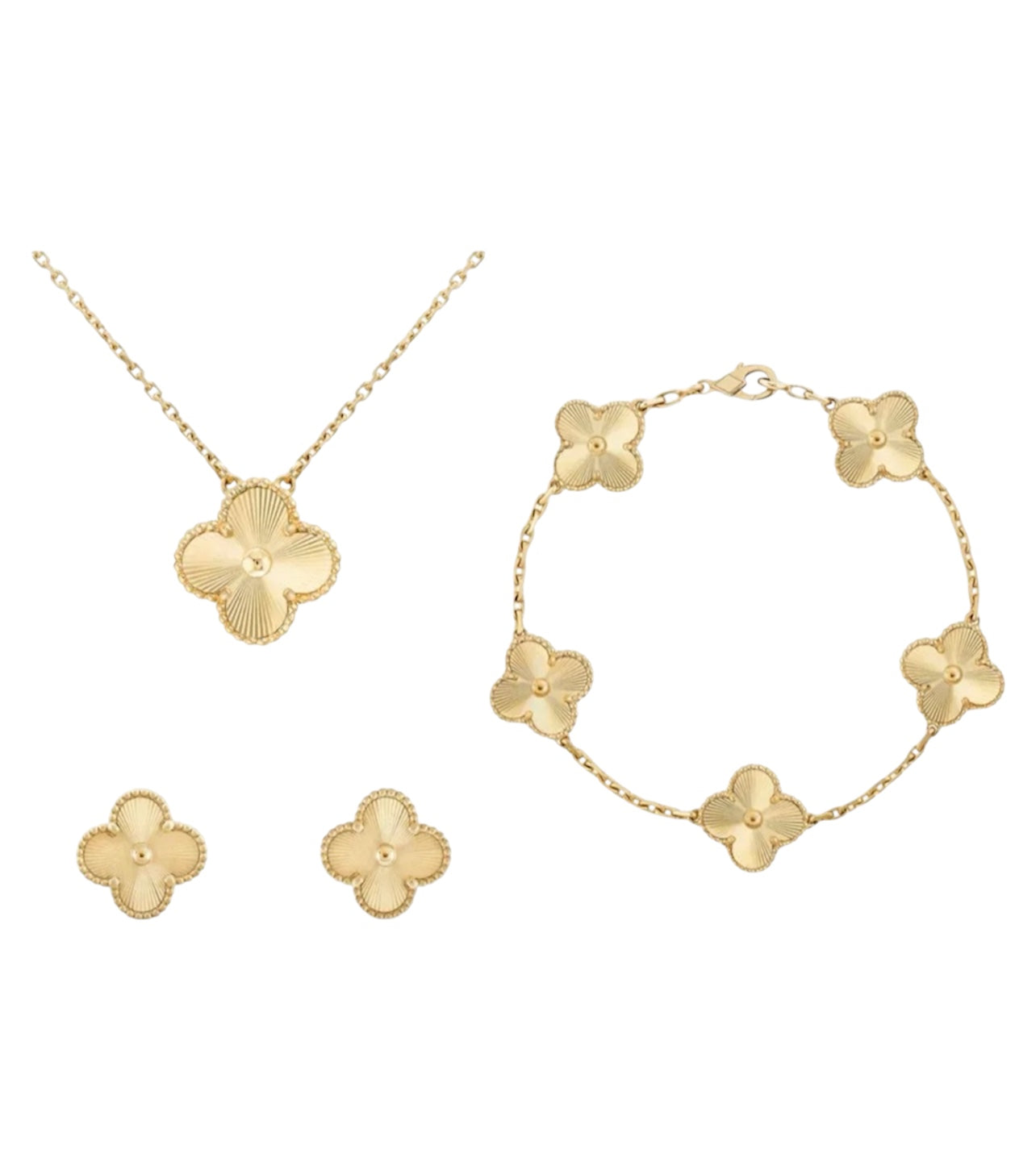 Set One Clover || Laser Gold