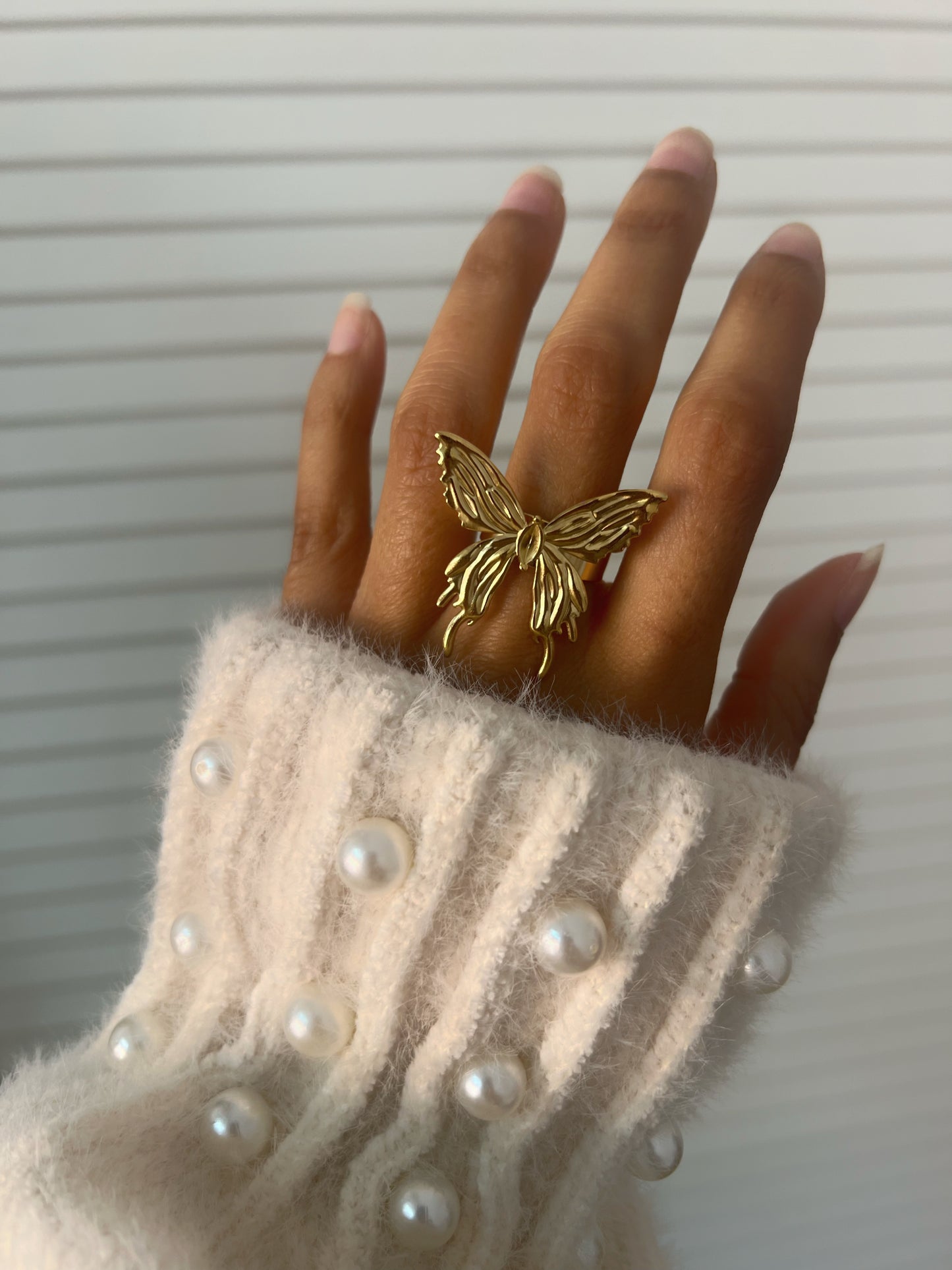 Goldener Schmetterlingsring