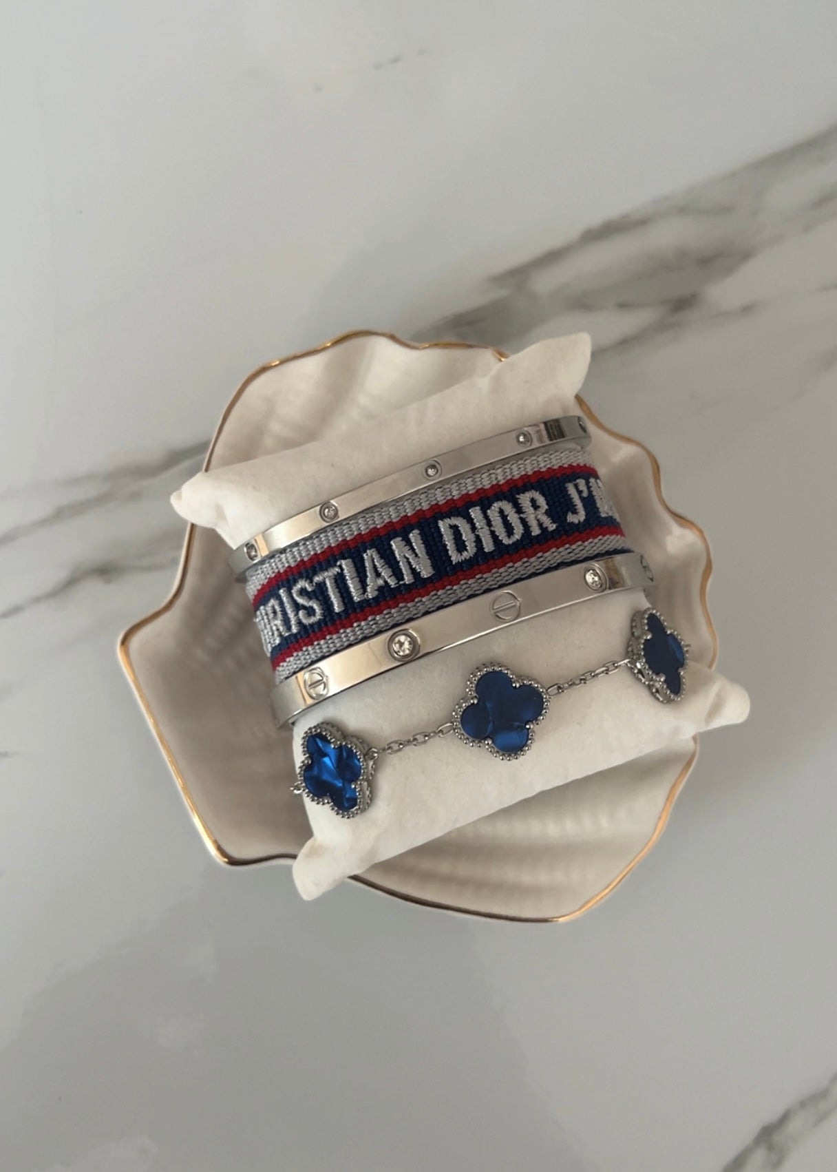 Stack Silver & Navy