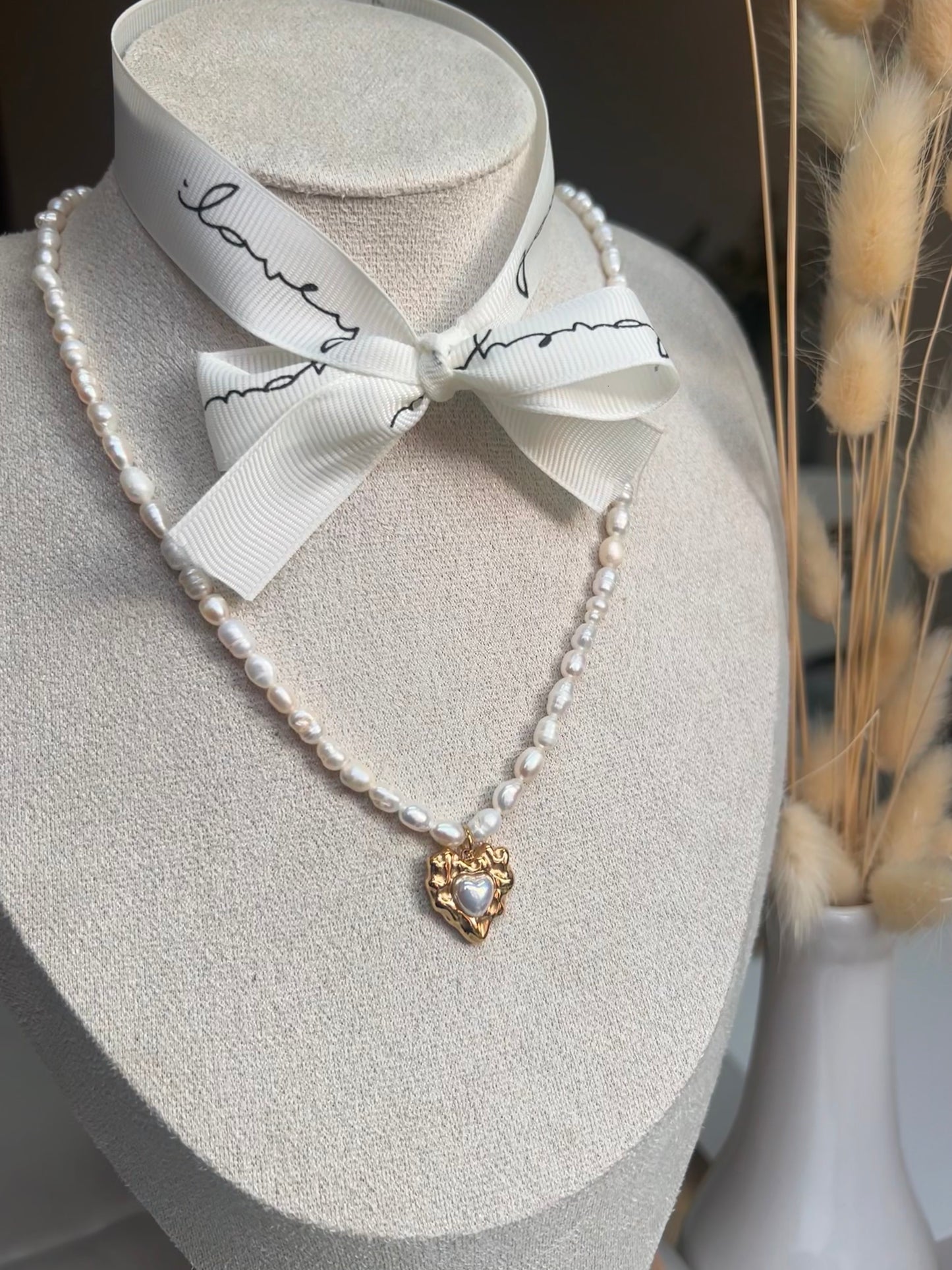 Collar de Perlas Naturales || Vintage Pearl