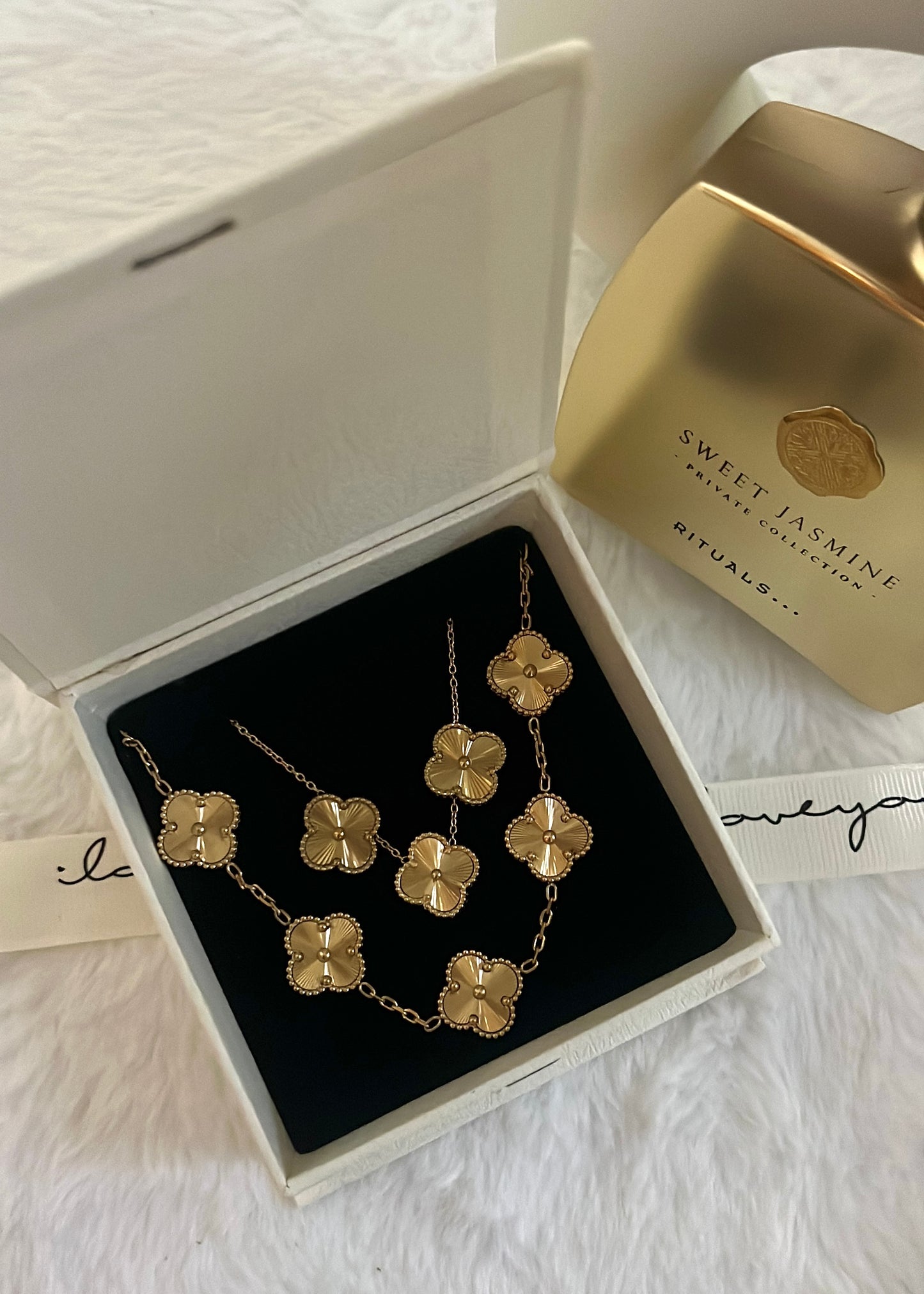 Set One Clover || Laser Gold