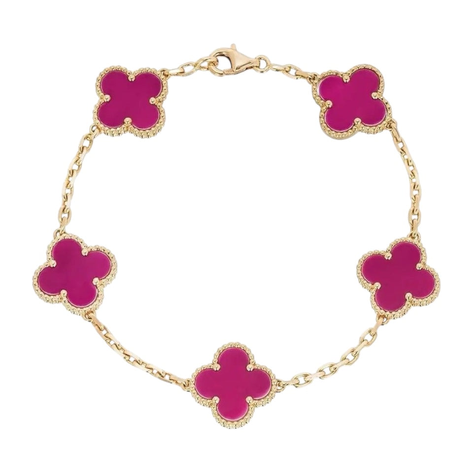 Pulsera Clover || Hot Pink