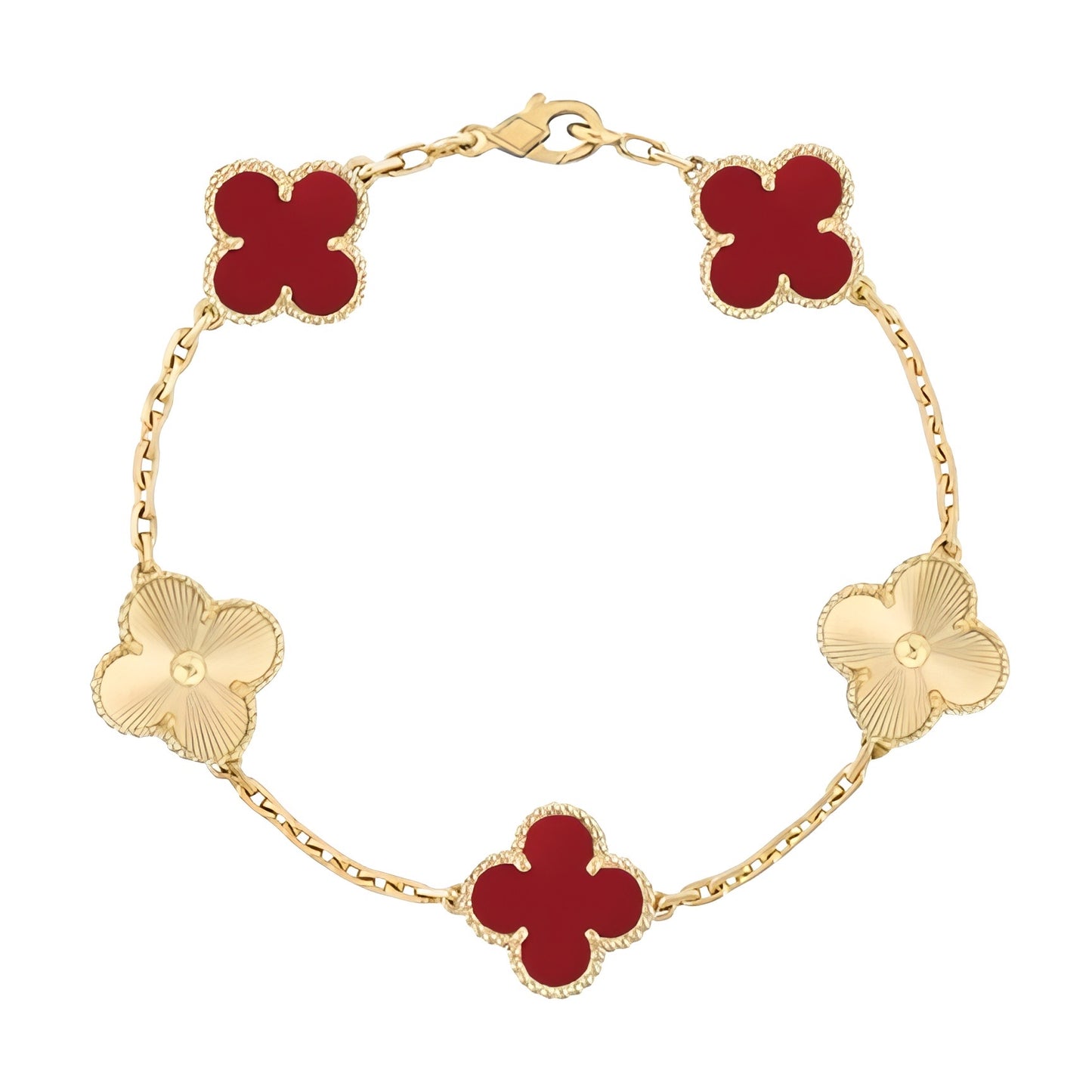 Pulsera Clover Laser || Burgundy