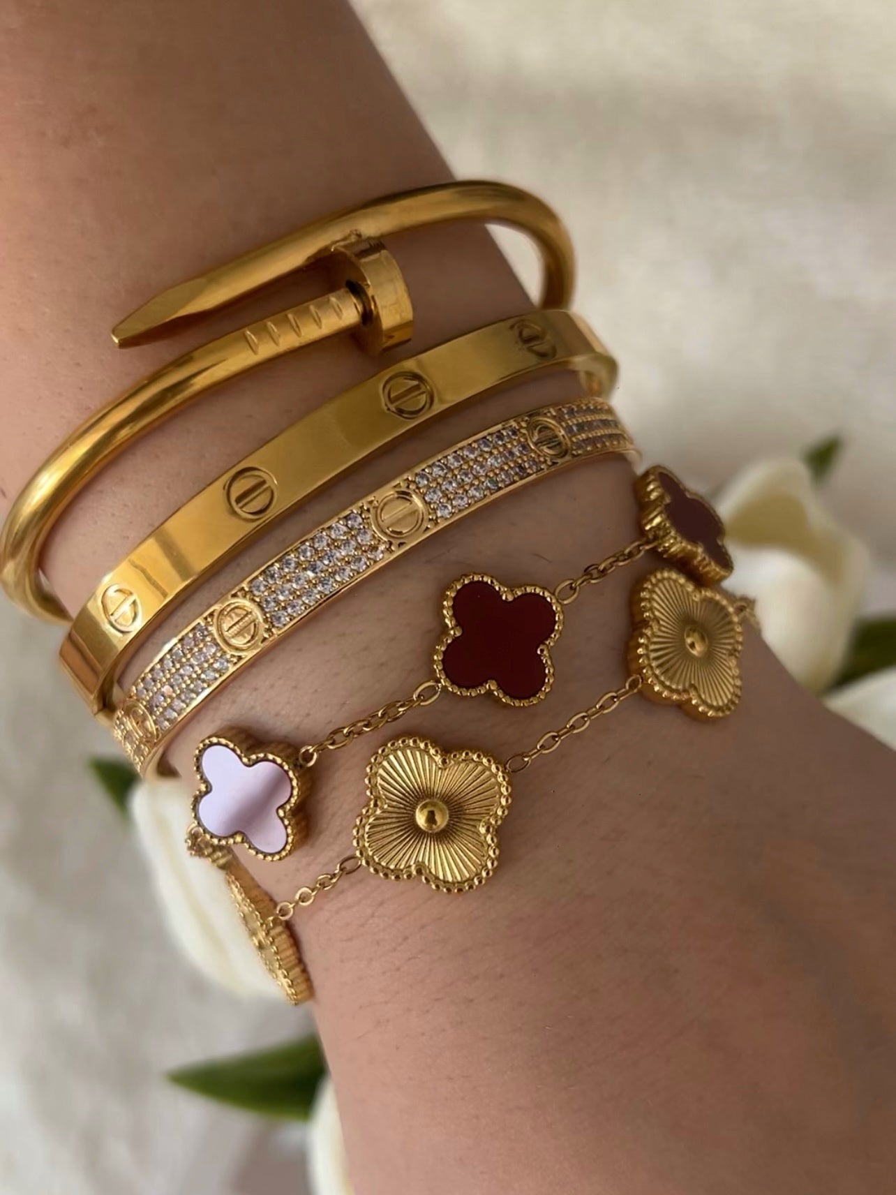 Kleeblatt-Armband
