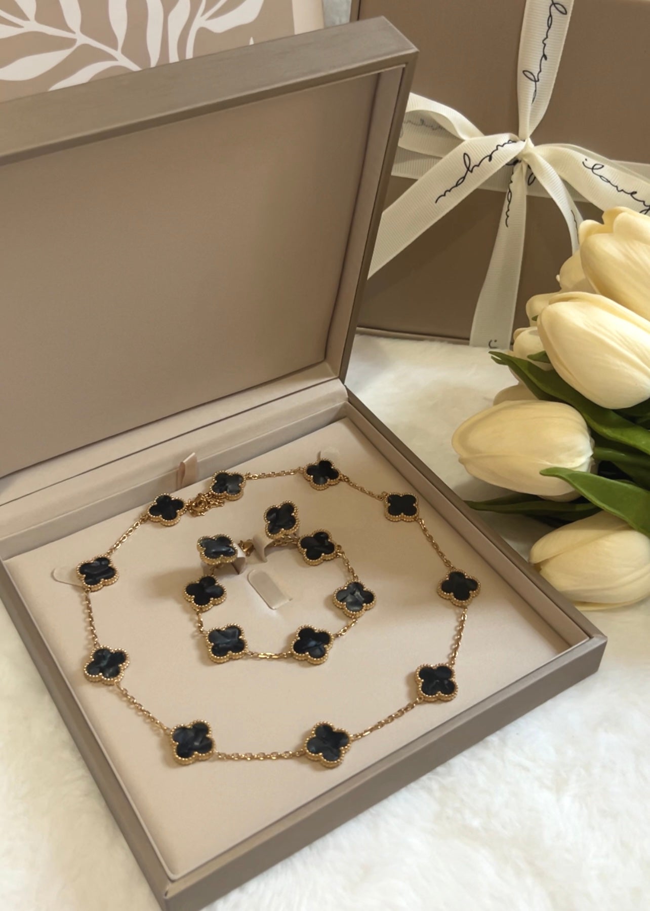Set 10 Motif || Marble Balck