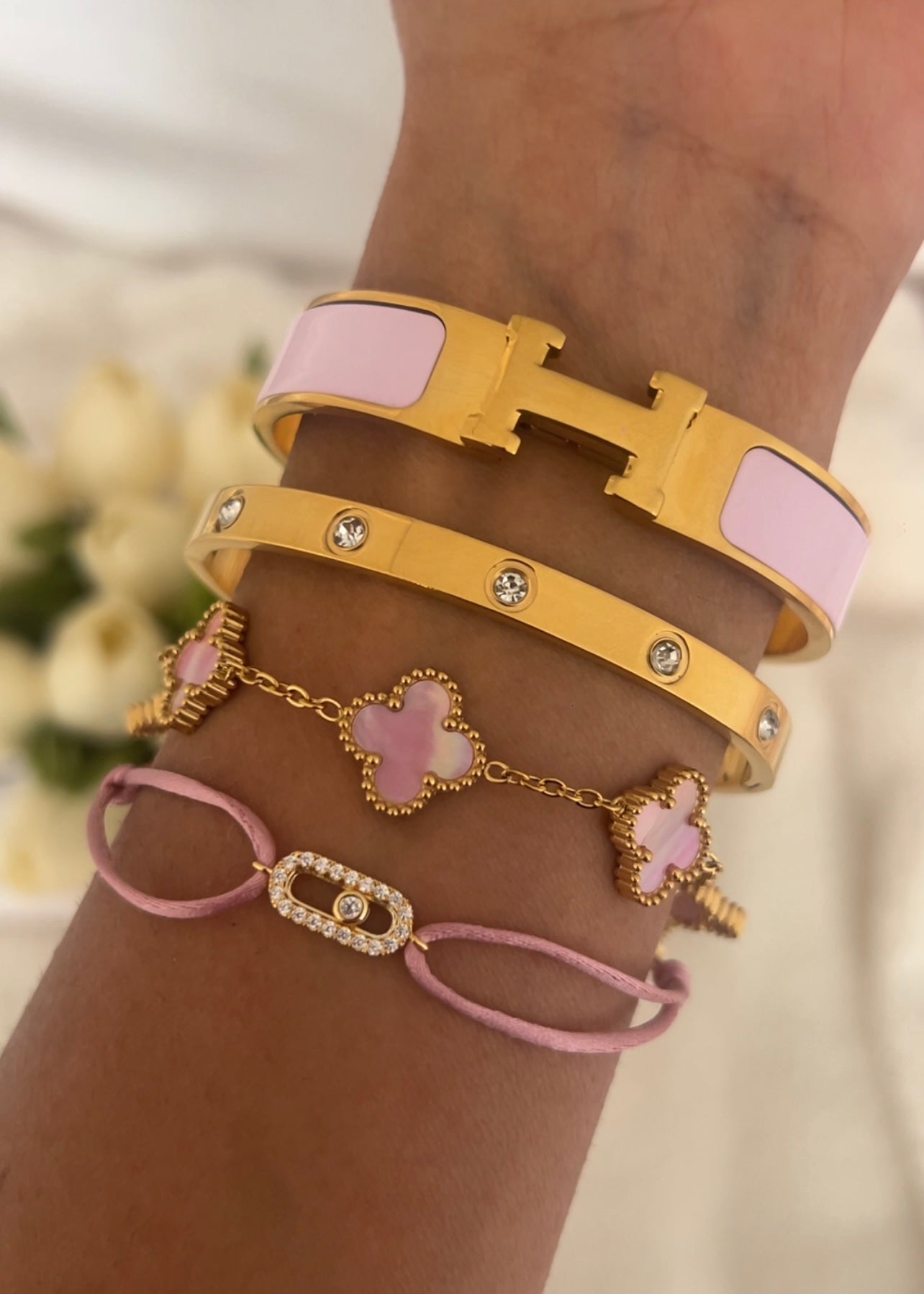Pulsera Clover Shell