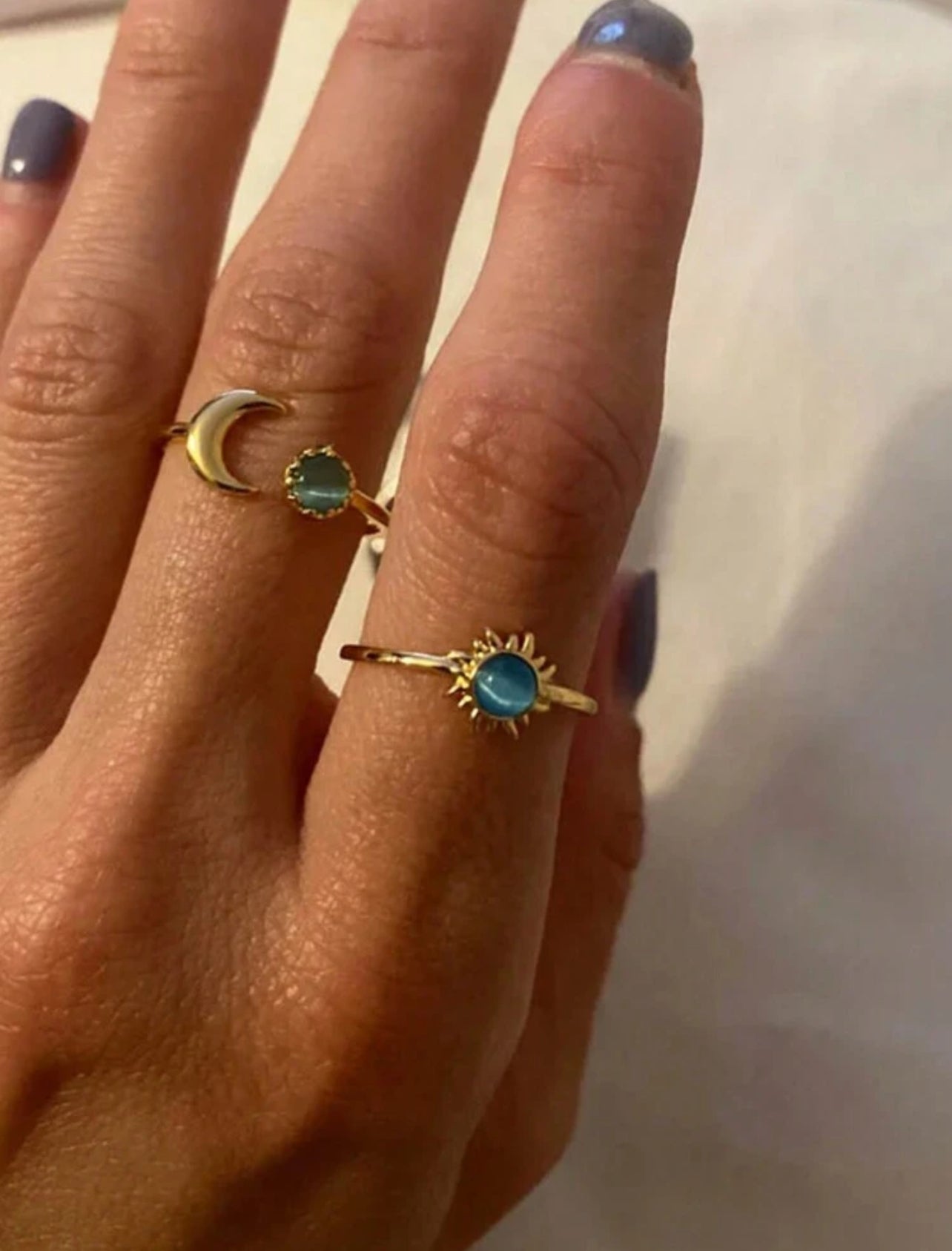 Blauer Mondring