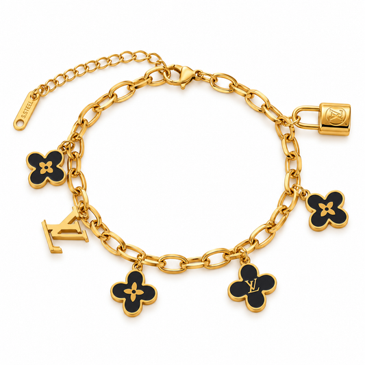 Pulsera Black Flower