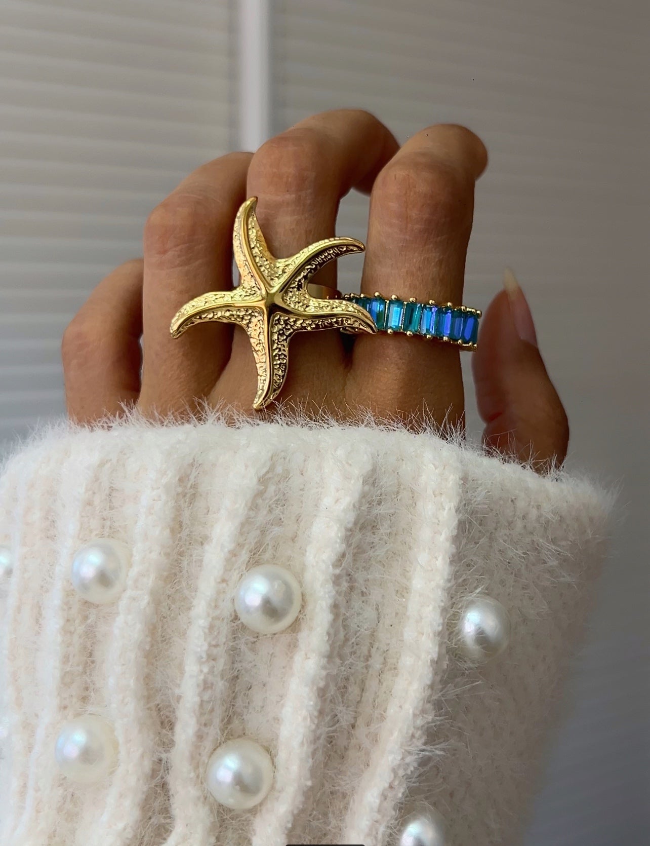 Blauer Ring