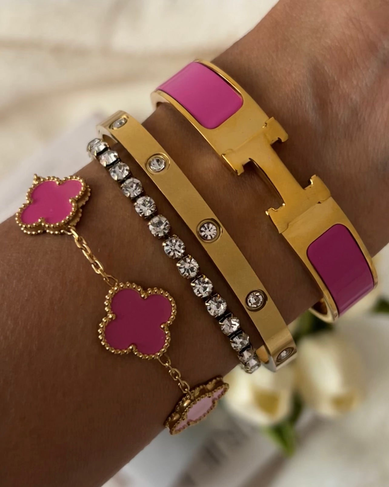 Pulsera Clover || Gold