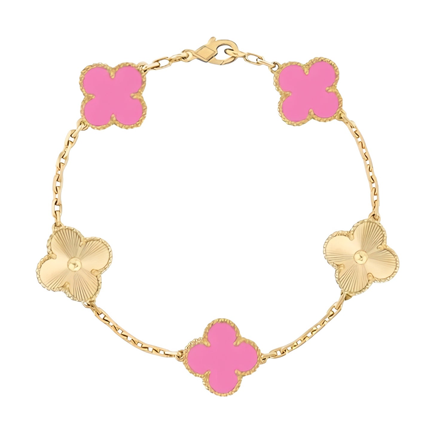 Pulsera Clover Laser || Pink