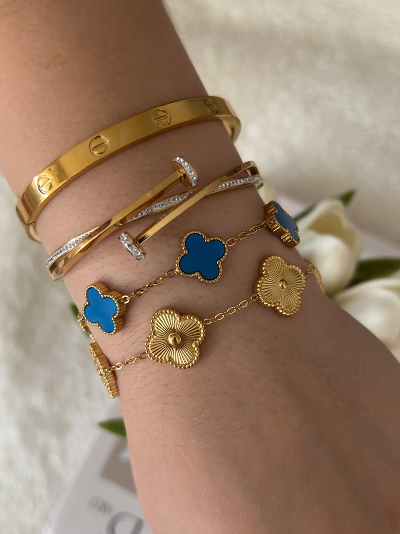 Kleeblatt-Armband