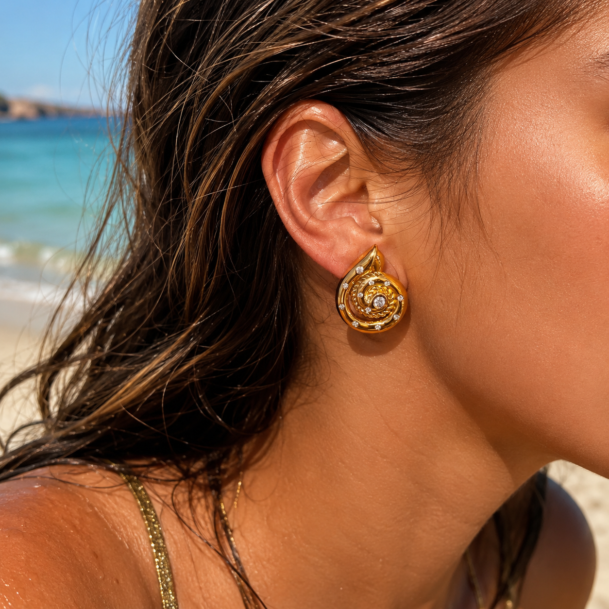 Coral Earrings