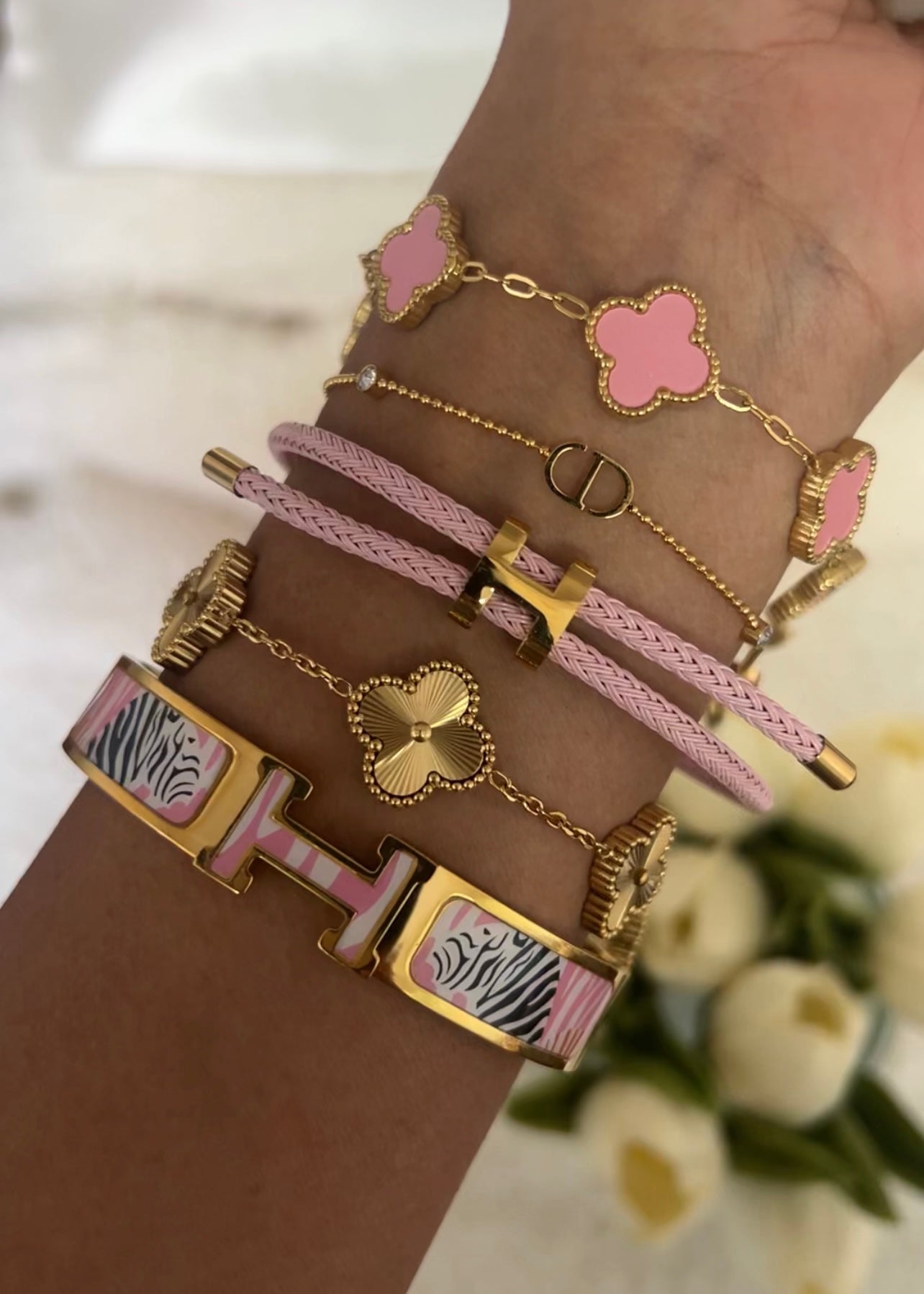 Kleeblatt-Armband