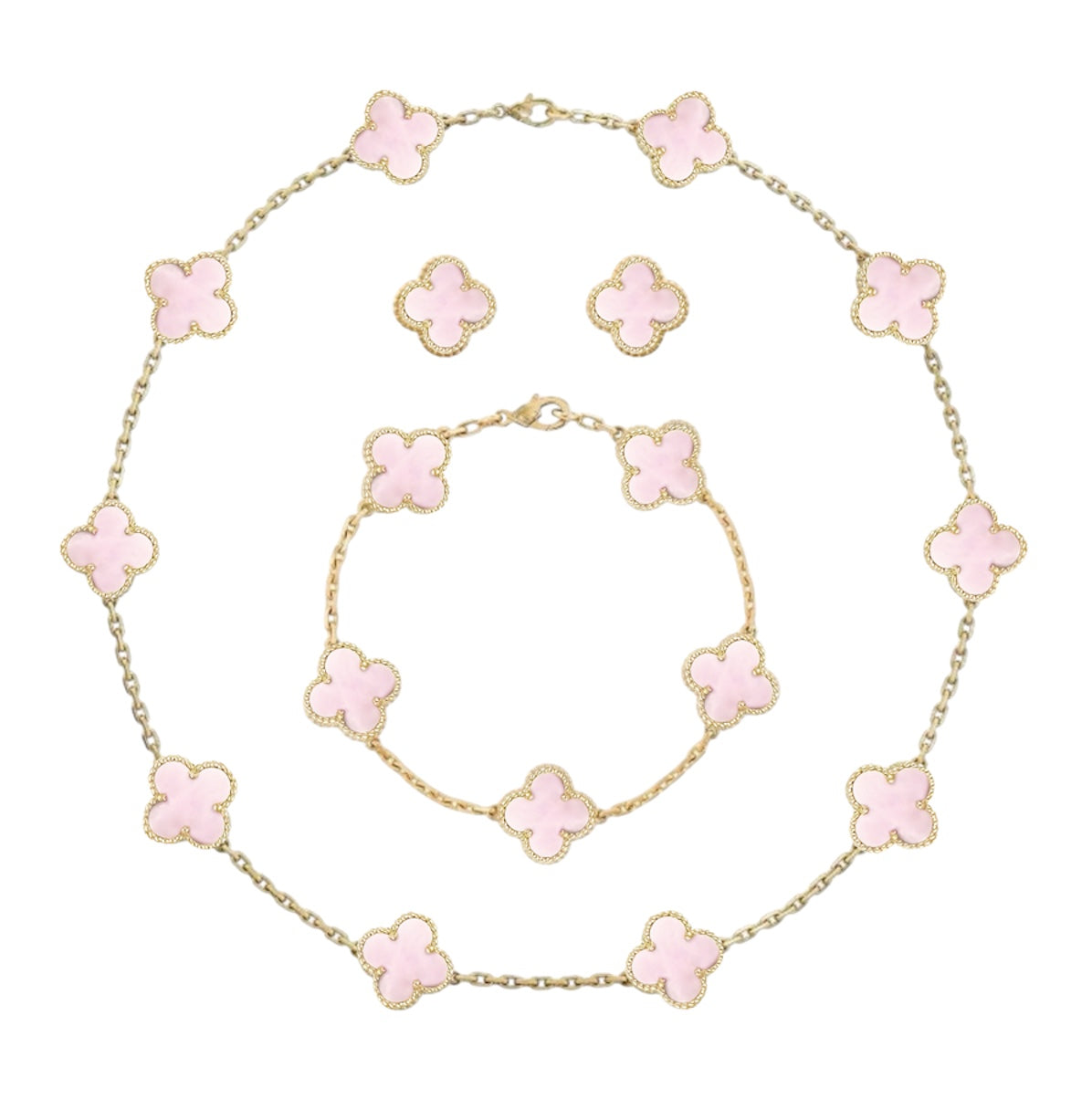 Set 10 Motif Natural Shell || Pink