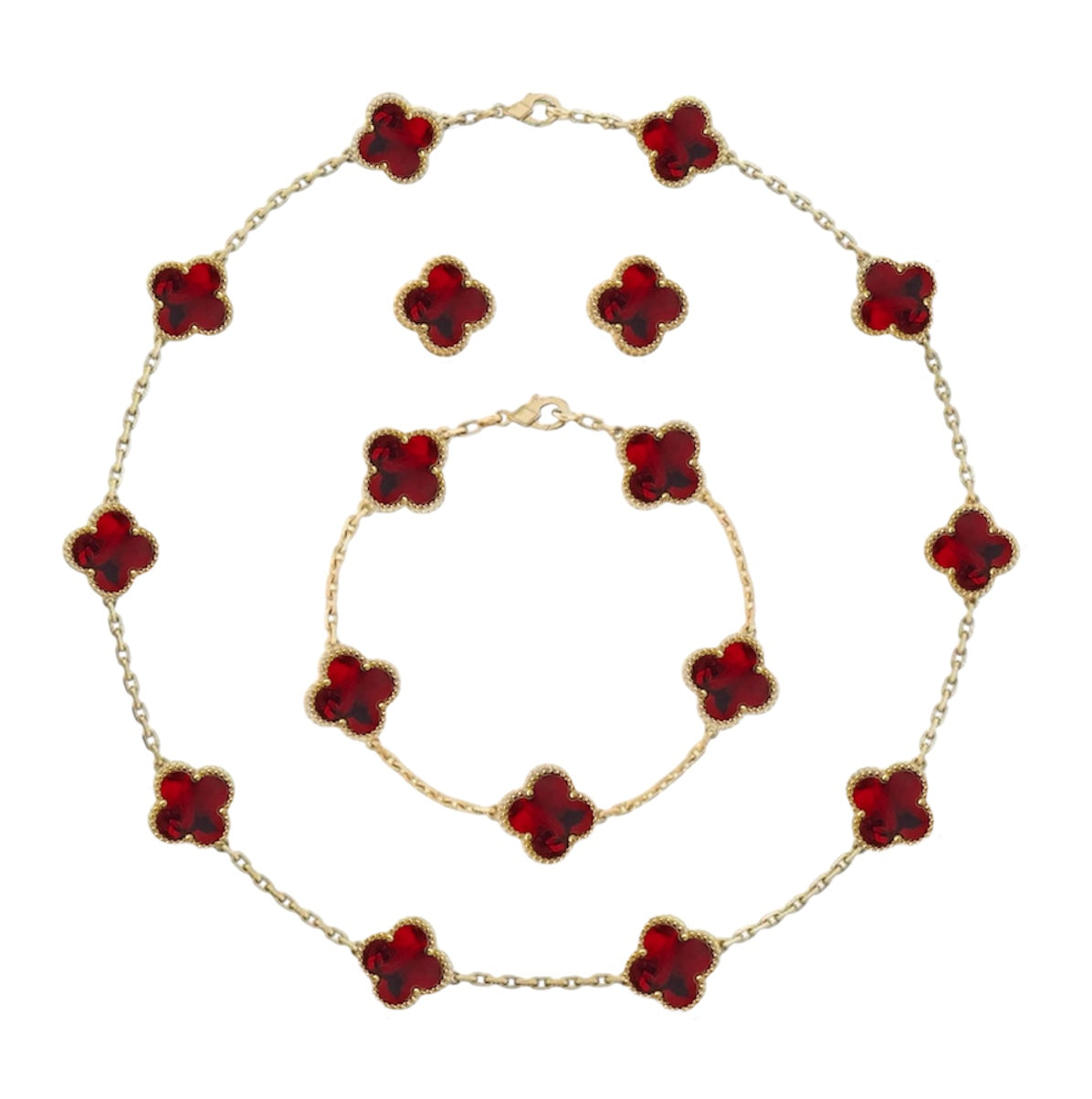 Set 10 Motif || Marble Burgundy