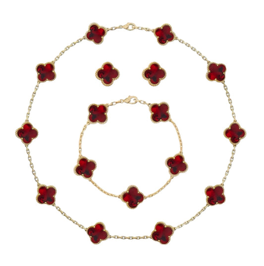 Set 10 Motif || Marble Burgundy