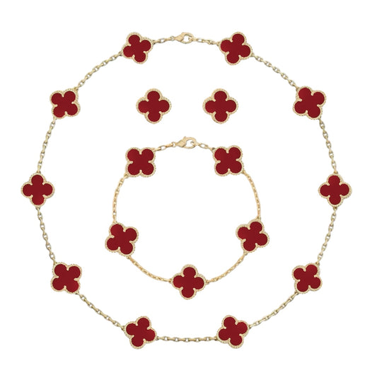 Set 10 Motif || Burgundy