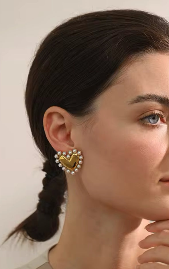 Heartbeat earrings