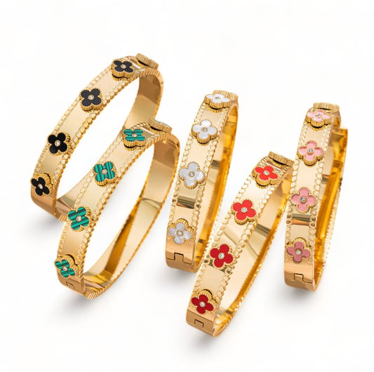 Bangle Floral Stone