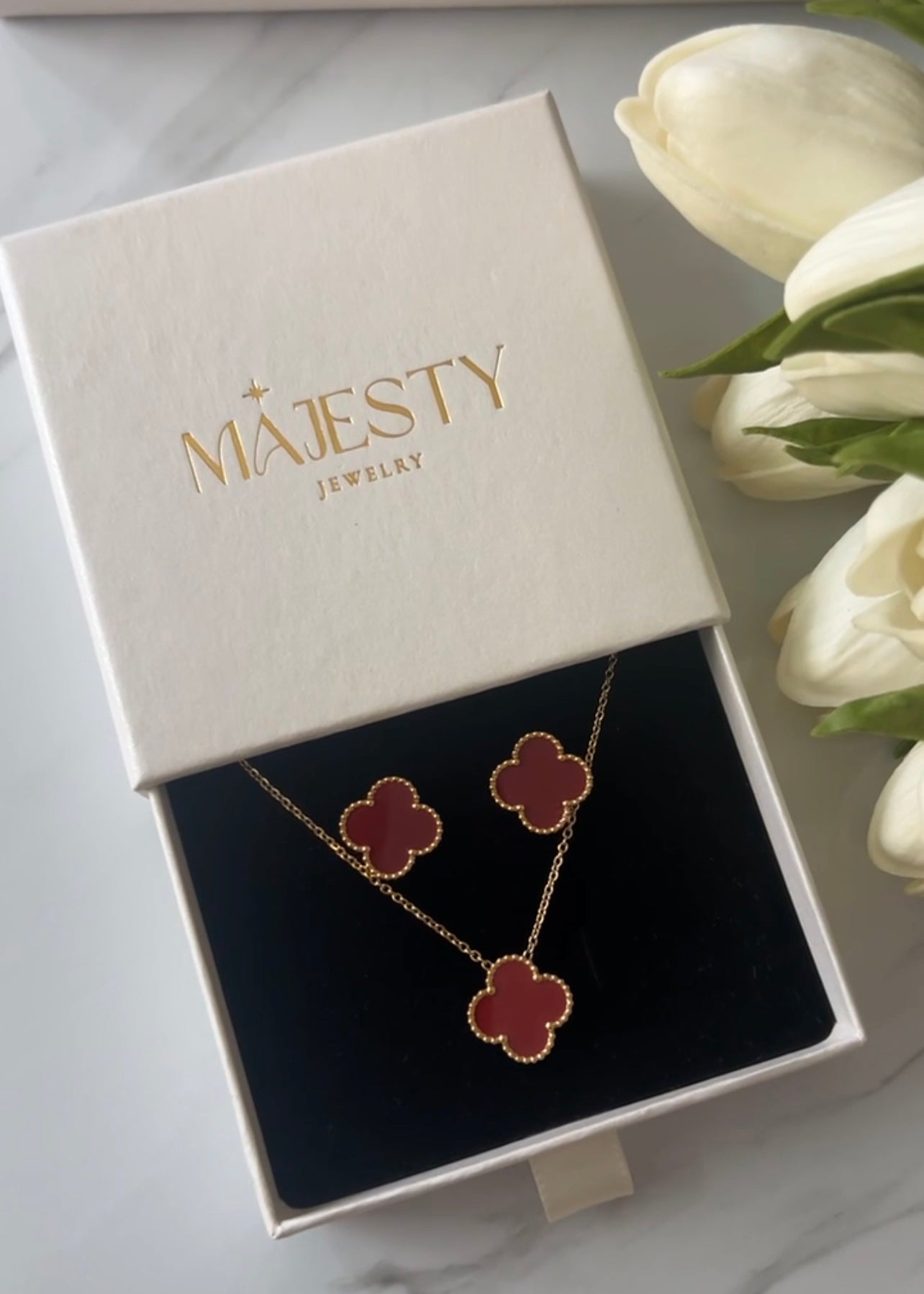 Set Clover || Burgundy