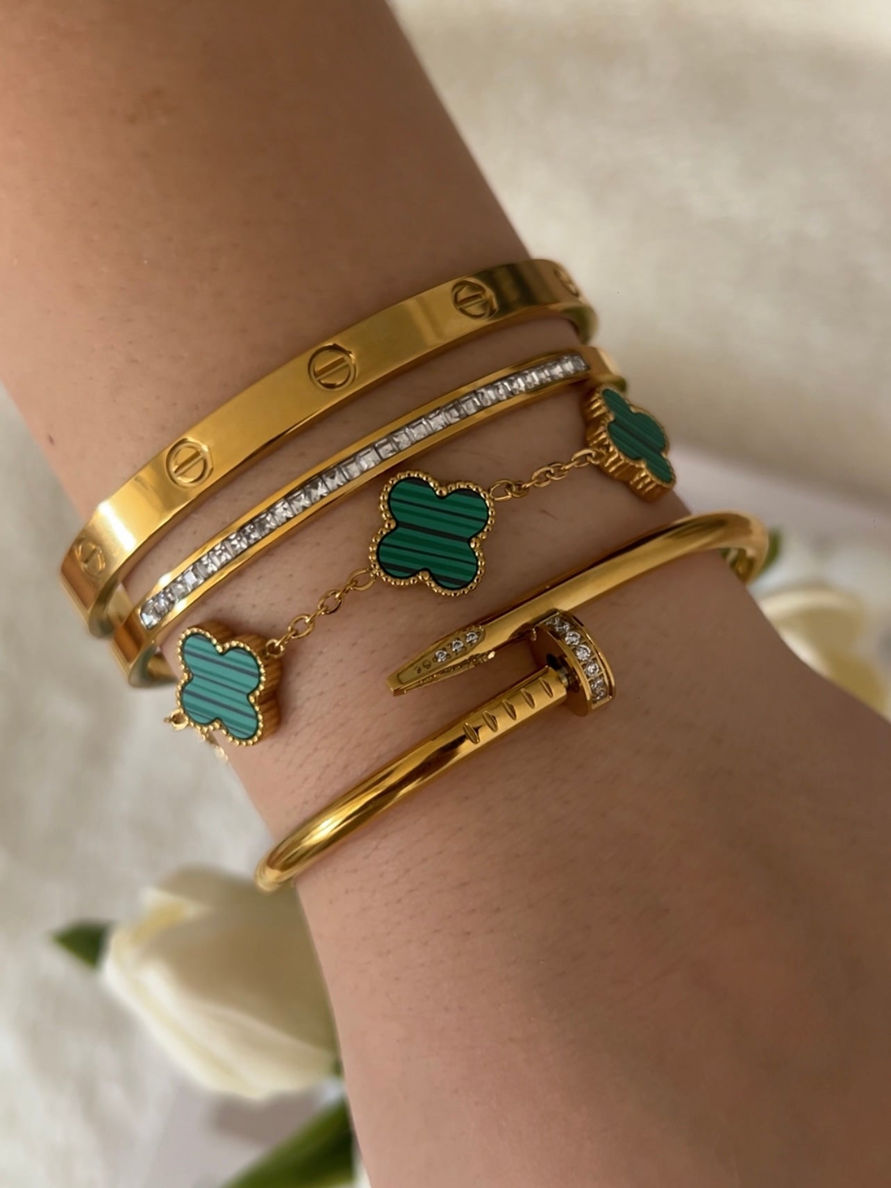 Kleeblatt-Armband