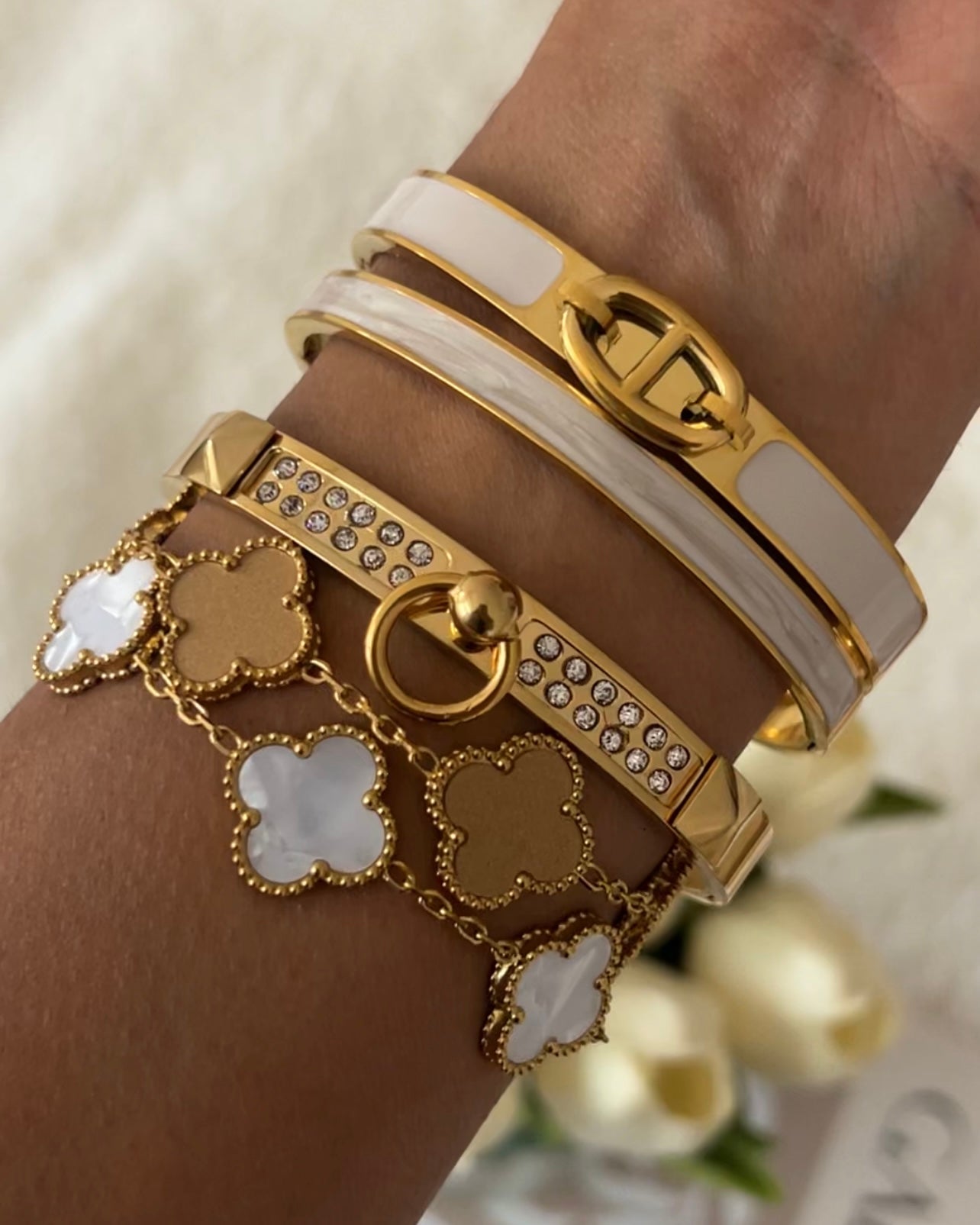Pulsera Clover || Gold
