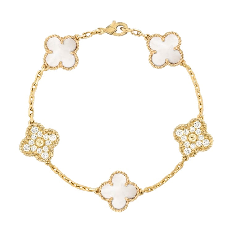 Pulsera Clover Shell || Sparkle