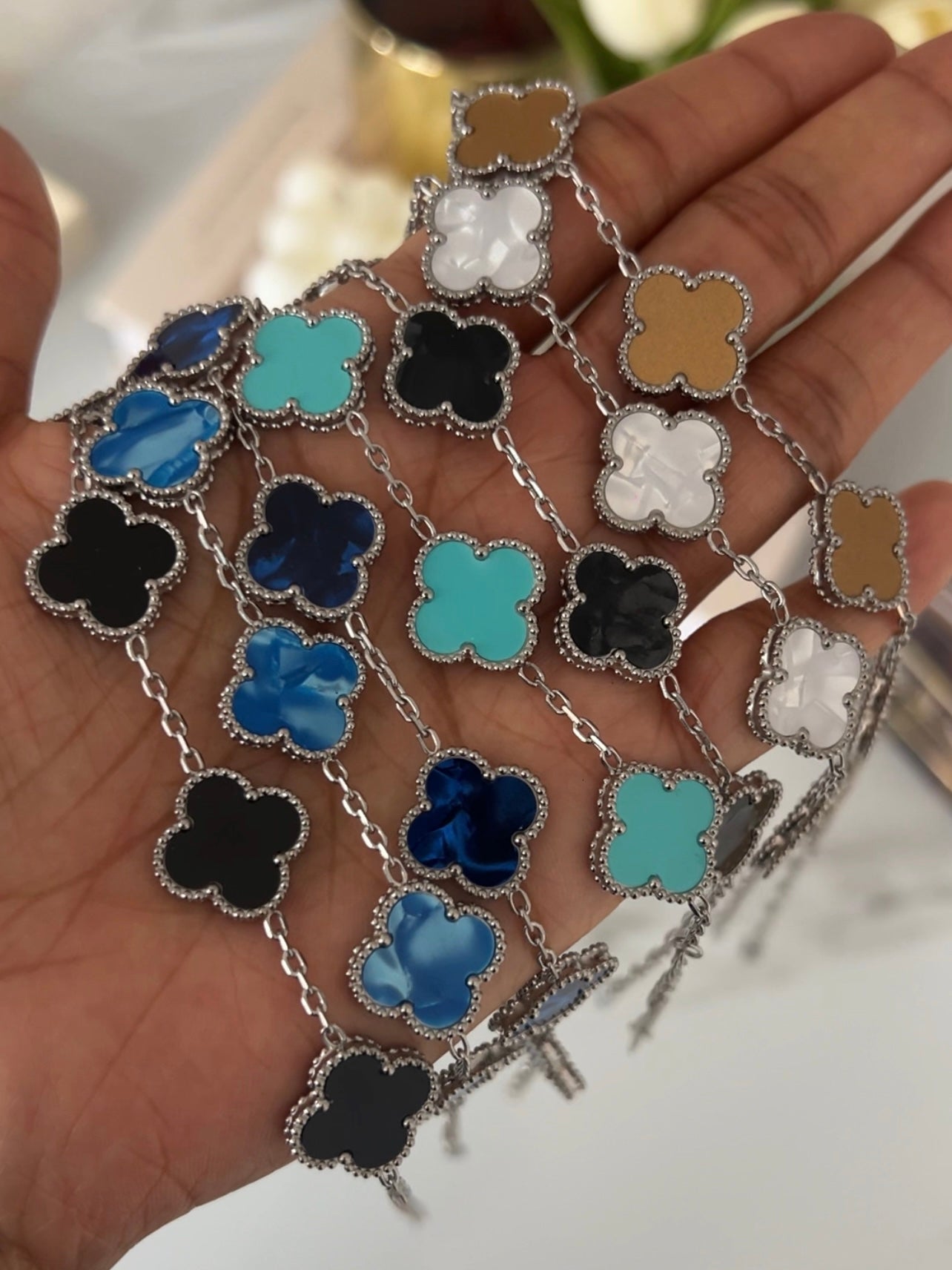 Pulsera Clover || Silver