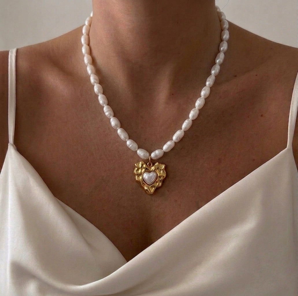 Natürliche Perlenkette || Vintage-Perle