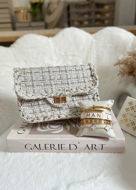Set Tweed || White